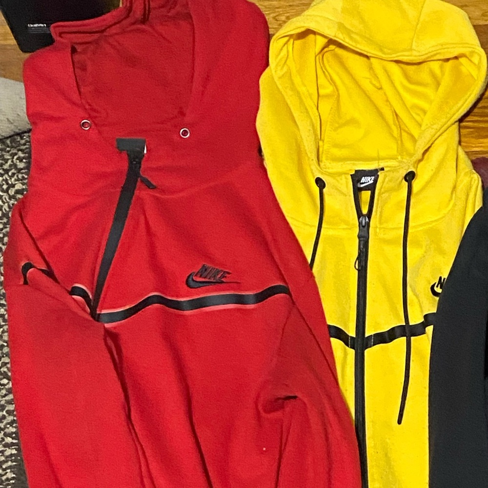 Nike Tri-Color Hoodie Collection - Red, Yellow,